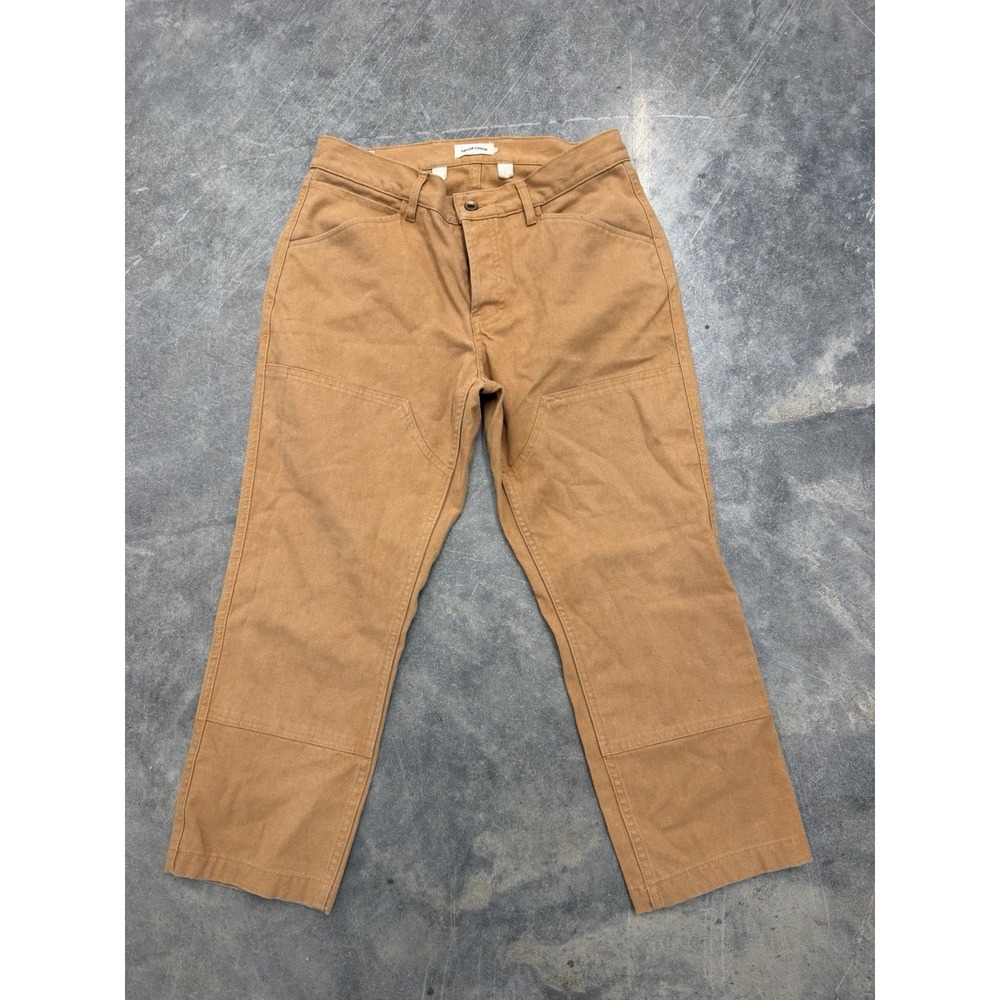 Taylor Stitch Boss Duck Chore Pants Canvas Men's 32/24-25 Inseam Button Fly